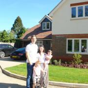 Chef Sophie Wright and family at home in Harpenden