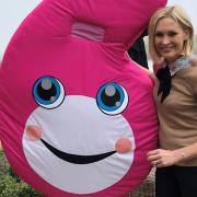 Jenni Falconer and the GolfSixes mascot. [Picture: PGAs of Europe]