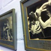 The pictures on the walls at St Albans and London Colney Boxing Club