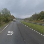 The car left the road's eastbound carriageway during the crash