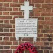 The Albert Street war memorial in St Albans