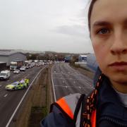The St Albans woman has been charged with causing a public nuisance, after protesting on the M25.