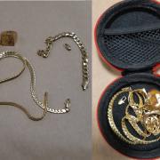 Sunglasses, a watch and jewellery were among the items discovered.