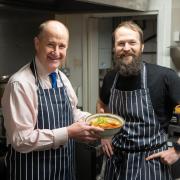 Ramen Electra, in The Beehive pub, was visited by Kevin Hollinrake MP yesterday.