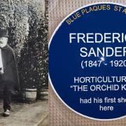 A blue plaque will be installed in St Albans to commemorate Orchid King Frederick Sander