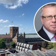 Cllr Chris White has challenged the Government's requirement to build 15,000 homes in the area.