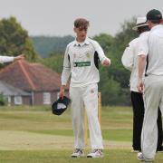 Adam Pritchard starred with bat and ball but Redbourn still lost in the Village Cup. Picture: DANNY LOO PHOTOGRAPHY