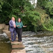 Ed Davey and Victoria Collins visited Batford Springs Nature Reserve to launch the party's election campaign in Harpenden and Berkhamsted.