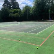 The tennis courts at Rothamsted Park have been refurbished.