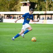 Mitchell Weiss scored a hat-trick against Kings Langley. Picture: SACFC