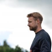 David Noble has plenty to ponder after defeat at home to Bath City. Picture: SACFC