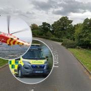 The man died after being hit by a bus in Porters Park Drive, at the junction with Grace Avenue in Shenley.