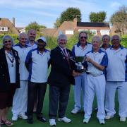 Townsend's men celebrate their divisional title. Picture: TBC
