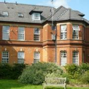 One of the old hospital buildings in Highfield Park that's been converted to housing