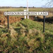 Kinsbourne Green Lane near the common