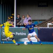 Gio Rasulo scored early for St Albans City but that's where the fun stopped. Picture: SACFC