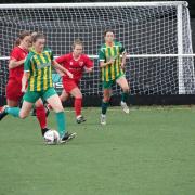 Harpenden Town ladies galloped to a 4-0 home win over Newmarket Town. Picture: HTFC