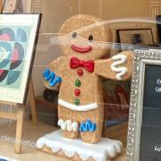 Ten gingerbread characters can be found in the city's shops.