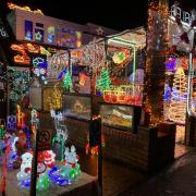The Pulis family have been putting up their Christmas light displays for ten years.
