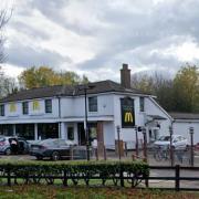 McDonalds at London Colney's The Bell Roundabout.