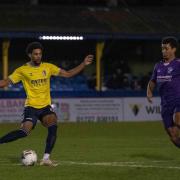 Shaun Jeffers scored four as St Albans City beat Hitchin Town 6-0. Picture: PETER ELSE