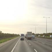 Nine miles of congestion was reported, following the M1 crash.