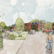 How a 95-home development west of Watling Street near St Albans could have looked.