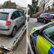 Two vehicles were seized on Saturday, one in St Albans and one in Harpenden.