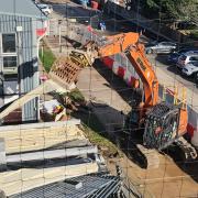 Demolition has begun to make way for new operating theatres at St Albans City Hospital.