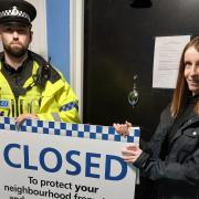 A closure order has been imposed on this flat in Telford Court in St Albans.