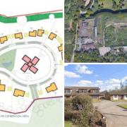 More than 30 new homes could be constructed following the demolition of a sports club, paintball site and a large chalet bungalow.