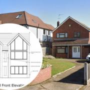 Plans have been submitted for an existing home in Chiswell Green to be replaced with a three-storey property.