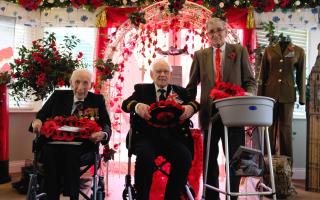 The event took place on Armistice Day at Willow Court care home.