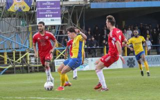 Glenn McConnell scored twice as St Albans City beat Welling United. Picture: JIM STANDEN