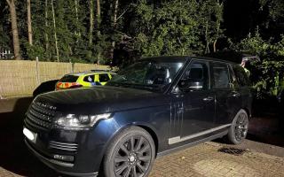 The vehicle is one of two Range Rovers recovered this week.