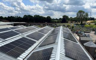 455 new solar panels have been installed.