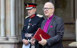 The Bishop of St Albans, the Rt Revd Dr Alan Smith and HM Lord Lieutenant of Hertfordshire, Robert Voss CBE CStJ.
