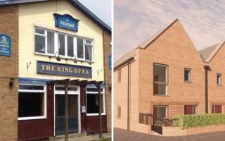 A 14-home development is set to begin at the former site of the King Offa pub by the end of the month.