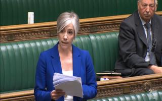 Daisy Cooper debating the smoking ban in parliament