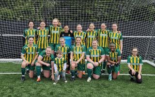 Harpenden Town ladies finished their season with a 3-0 win over Mulbarton Wanderers. Picture: HTFC